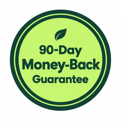 90-Day Money-Back Guarantee seal.