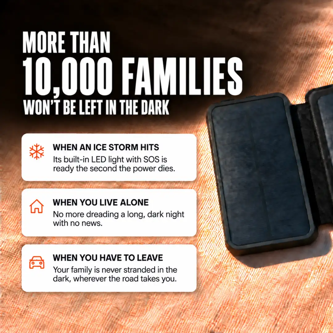 More Than 10,000 Families Won't Be Left in the Dark. Three moments families keep it for: an ice storm, a night alone, a hurried drive away.