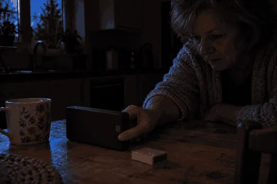 TerraCell's own light switching on in a dark kitchen