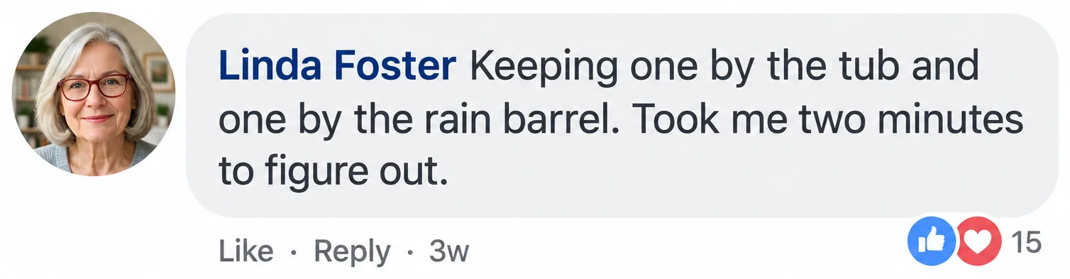 Customer comment from Linda Foster (sample)