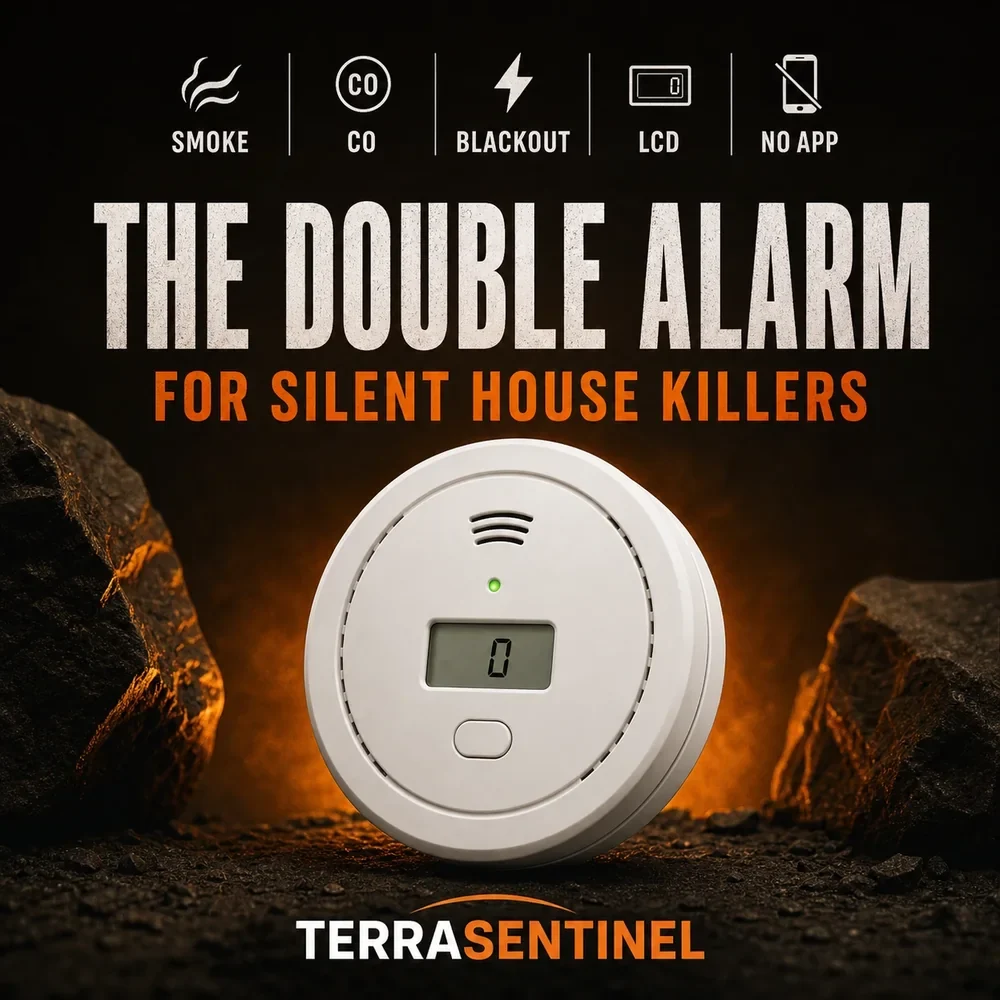TerraSentinel double alarm for silent house killers