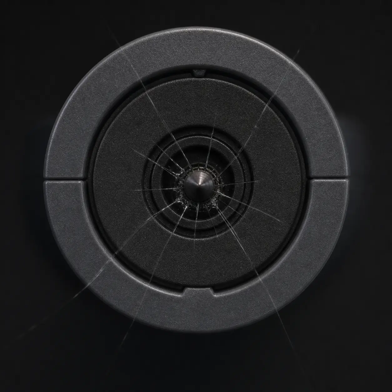 Just a tiny press to shatter the glass