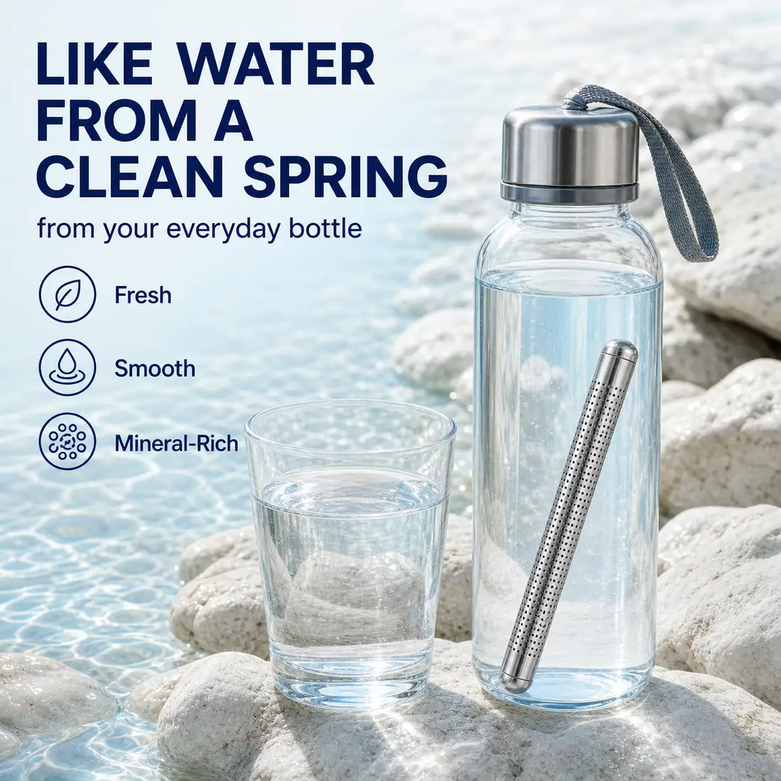 Like water from a clean spring from your everyday bottle