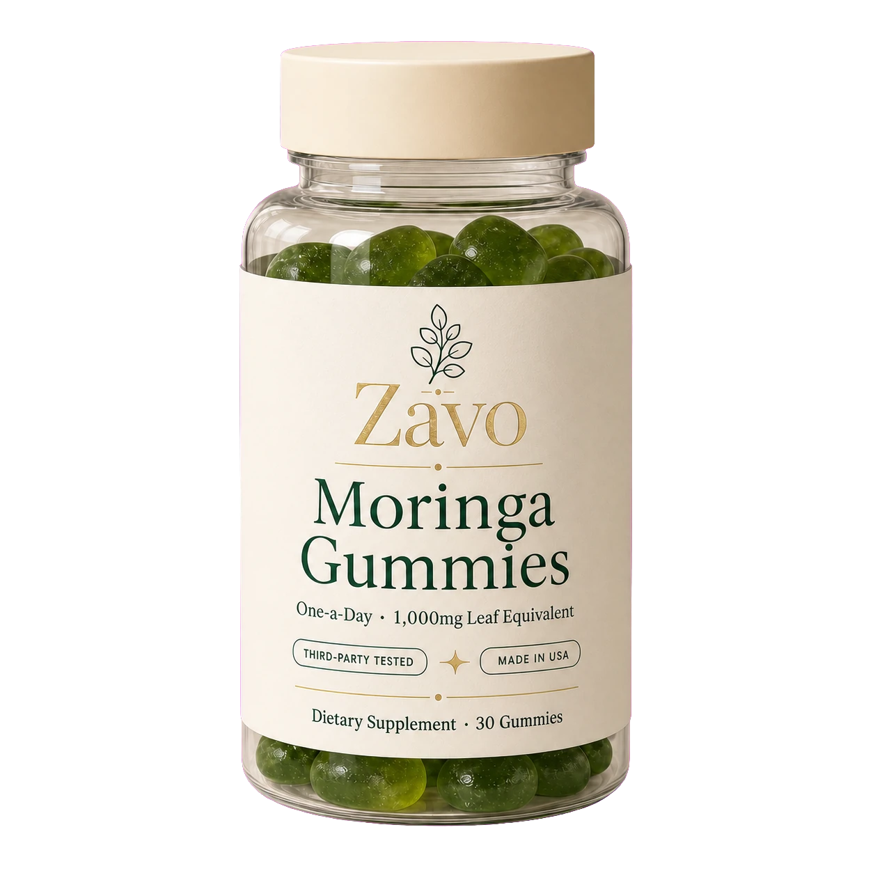Zavo Moringa Gummies bottle